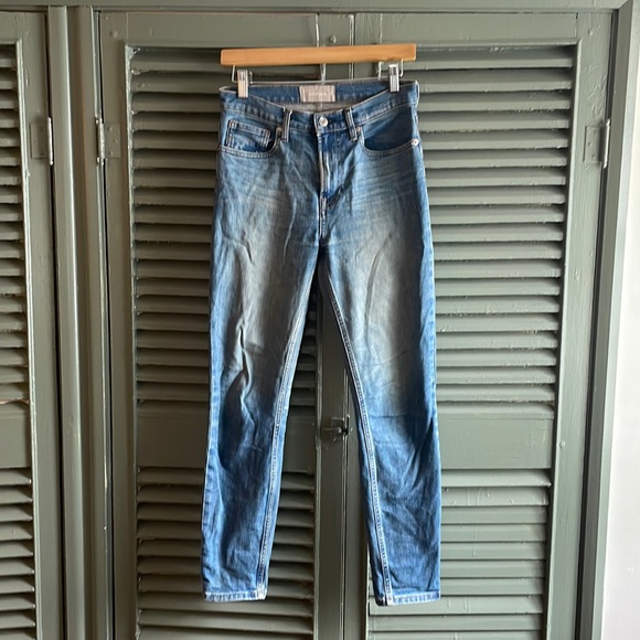Everlane Hi-rise Medium Blue Skinny Jeans, Size 27 - Picture 4 of 6